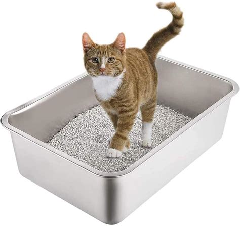 yangbaga stainless steel cat litter box|Amazon.com : Yangbaga Stainless Steel Litter Box for .